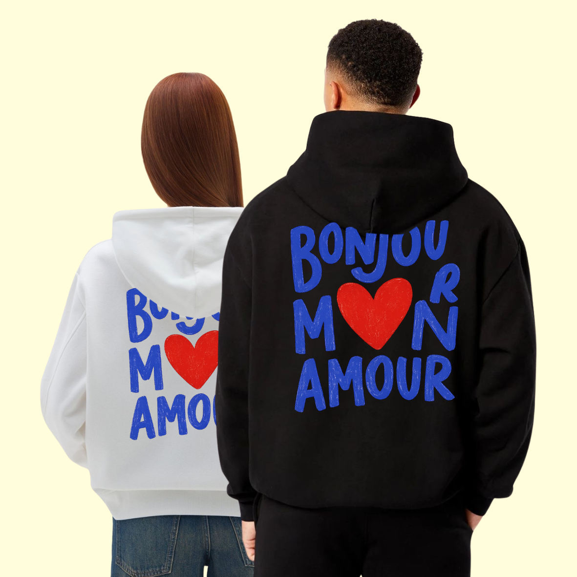 Sweat shirt - Bonjour m❤️n Amour
