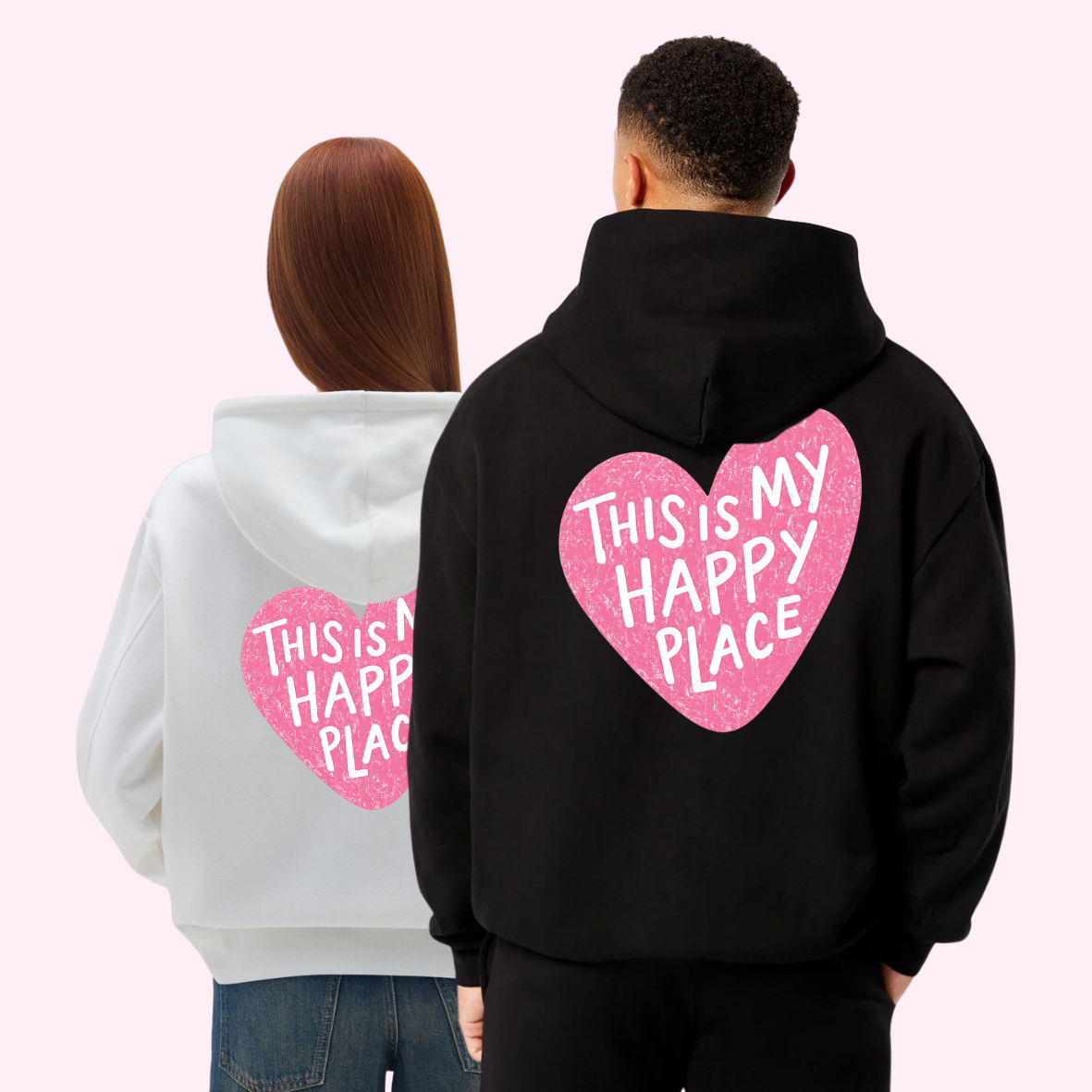 Sweat shirt - Happy Place Pink 🌸
