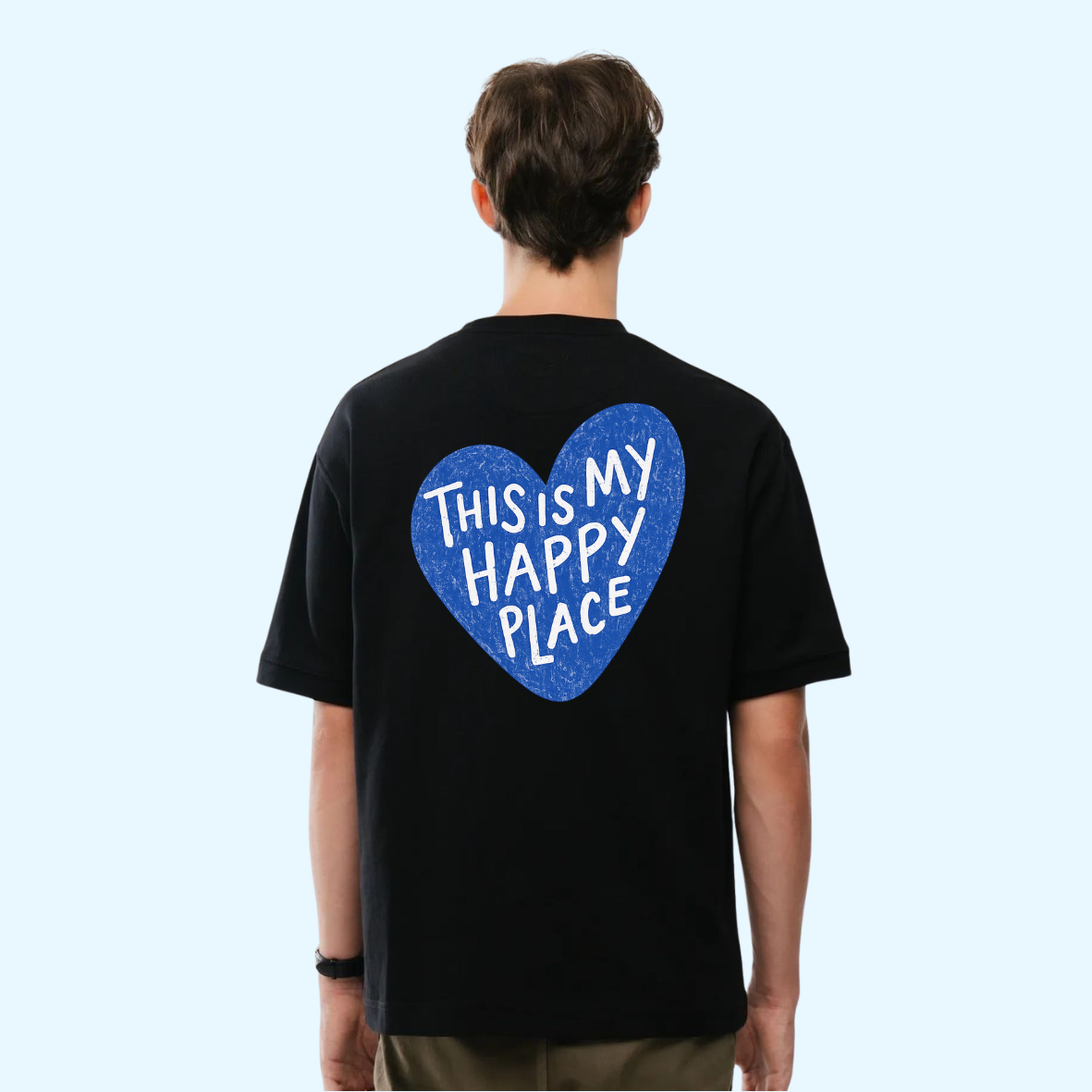 T-shirt - Happy Place Blue 🐋