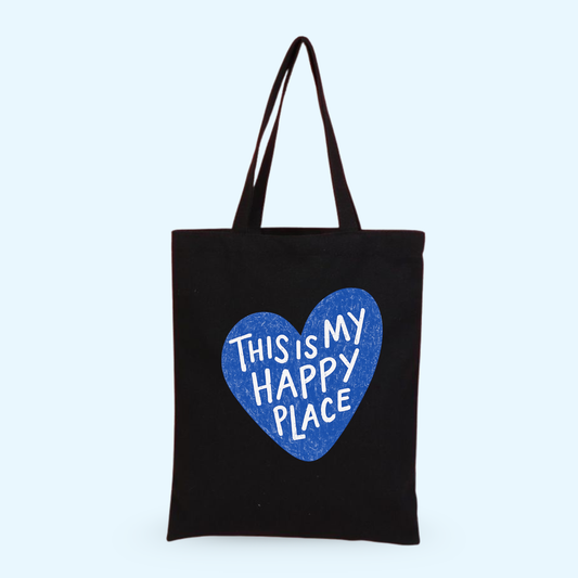Tote Bag - Happy Place Blue 🐋