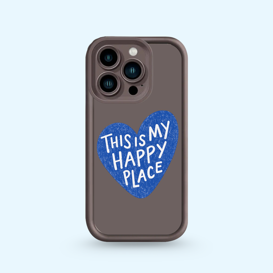 Coque Iphone - Happy Place Blue 🐋