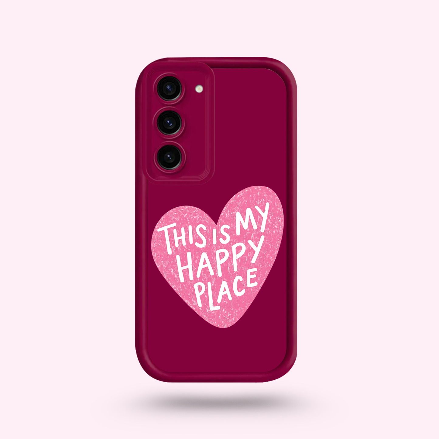 Coque Samsung - Happy Place Pink 🌸