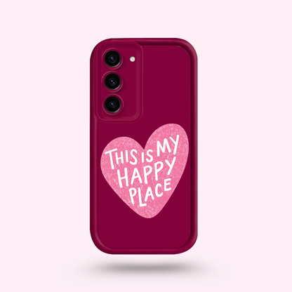 Coque Samsung - Happy Place Pink 🌸