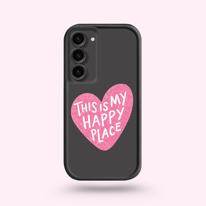 Coque Samsung - Happy Place Pink 🌸