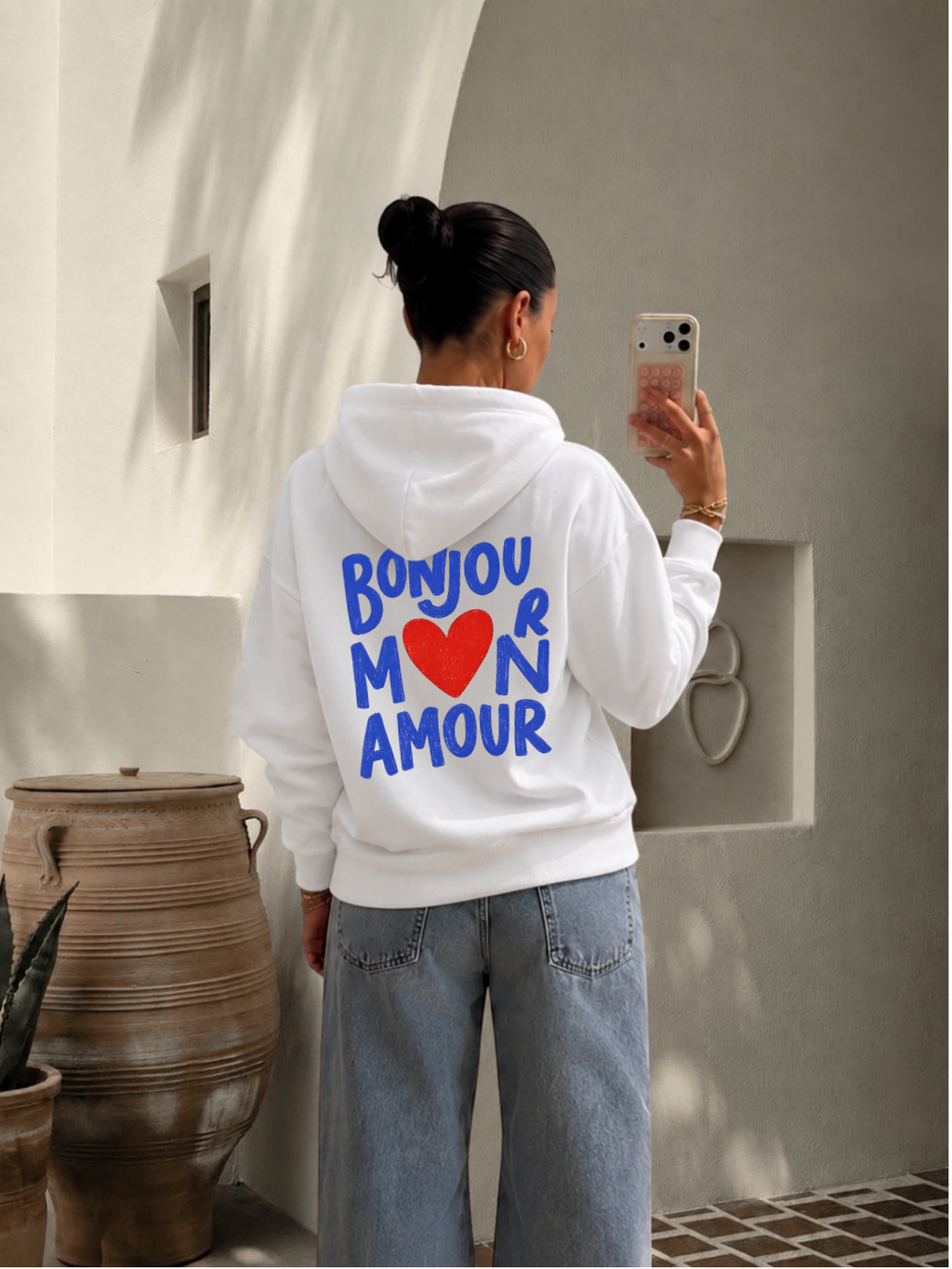 Sweat shirt - Bonjour m❤️n Amour