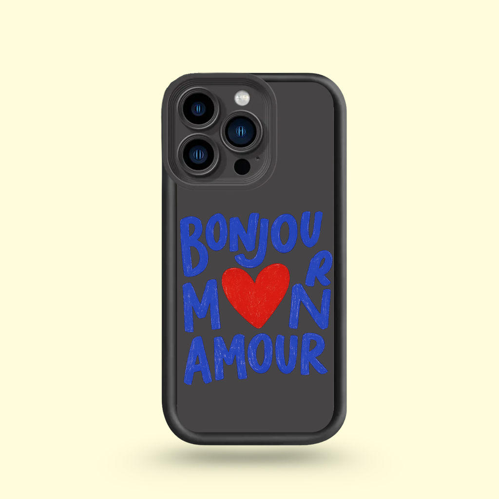 Coque Iphone - Bonjour m❤️n Amour