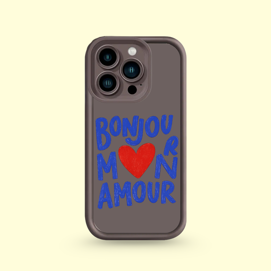 Coque Iphone - Bonjour m❤️n Amour