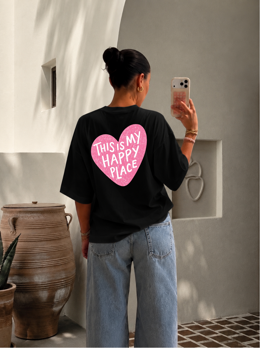 T-shirt - Happy Place Pink 🩷