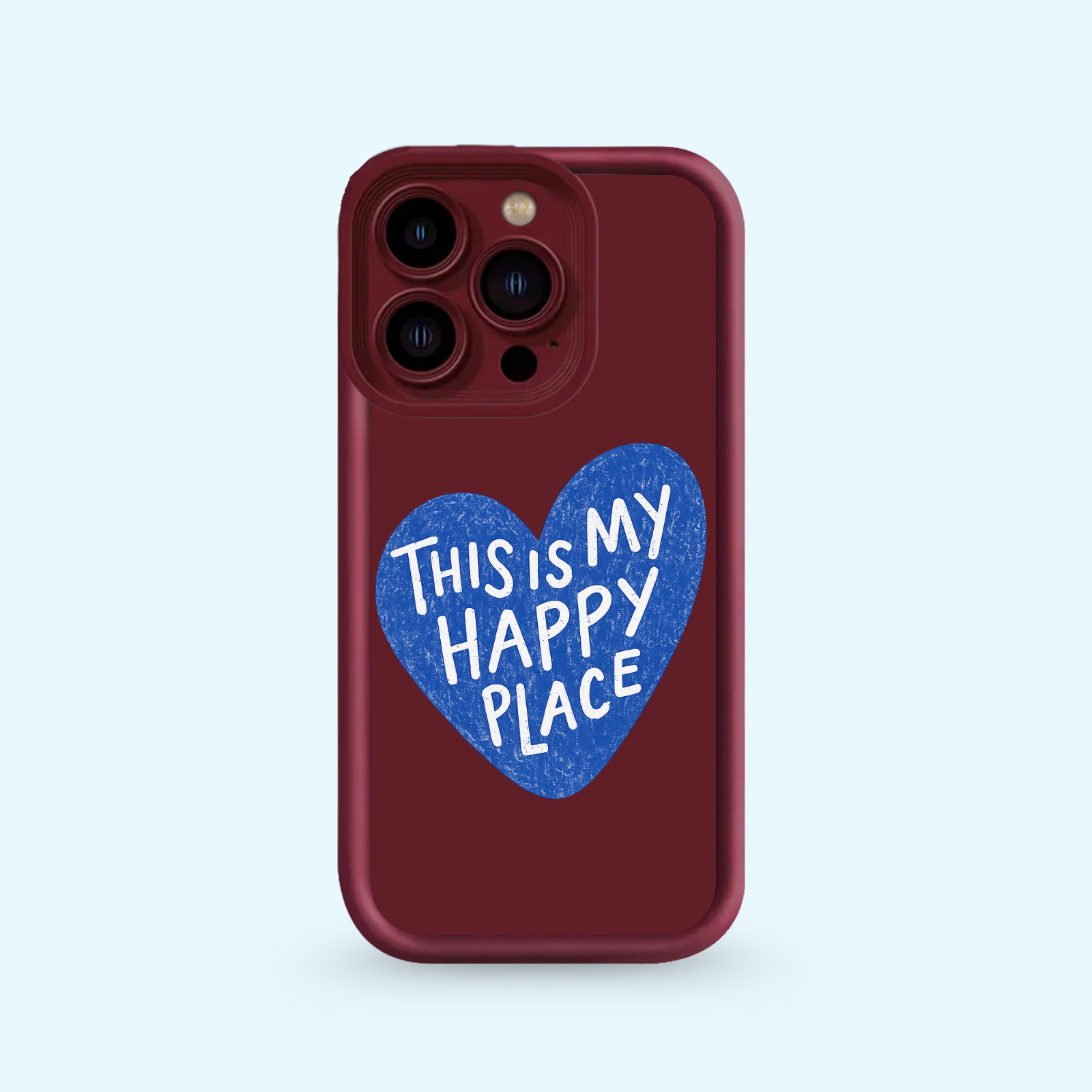 Coque Iphone - Happy Place Blue 🐋