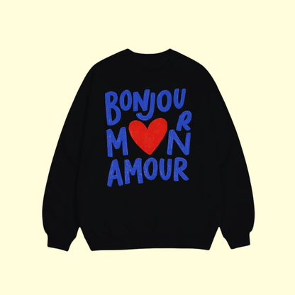 Sweat shirt - Bonjour m❤️n Amour