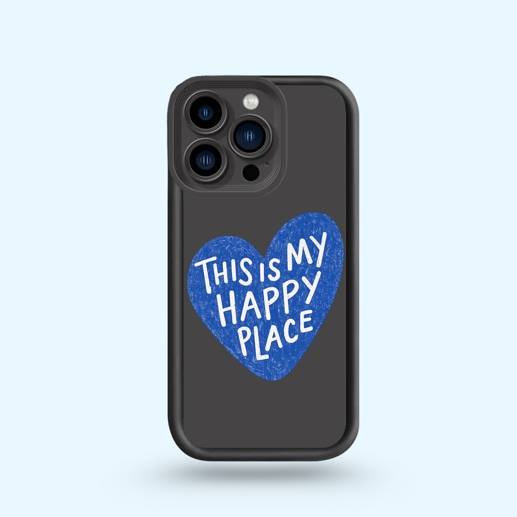 Coque Iphone - Happy Place Blue 🐋