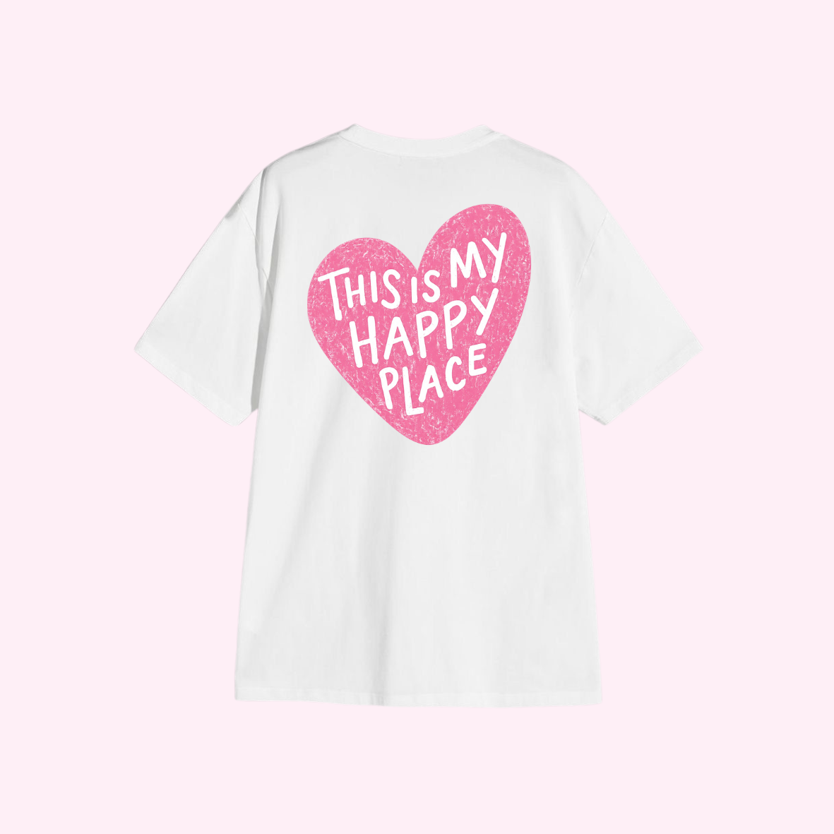 T-shirt - Happy Place Pink 🌸