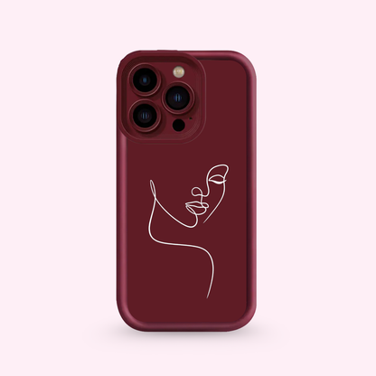 Coque Iphone - Visage Femme 🤍