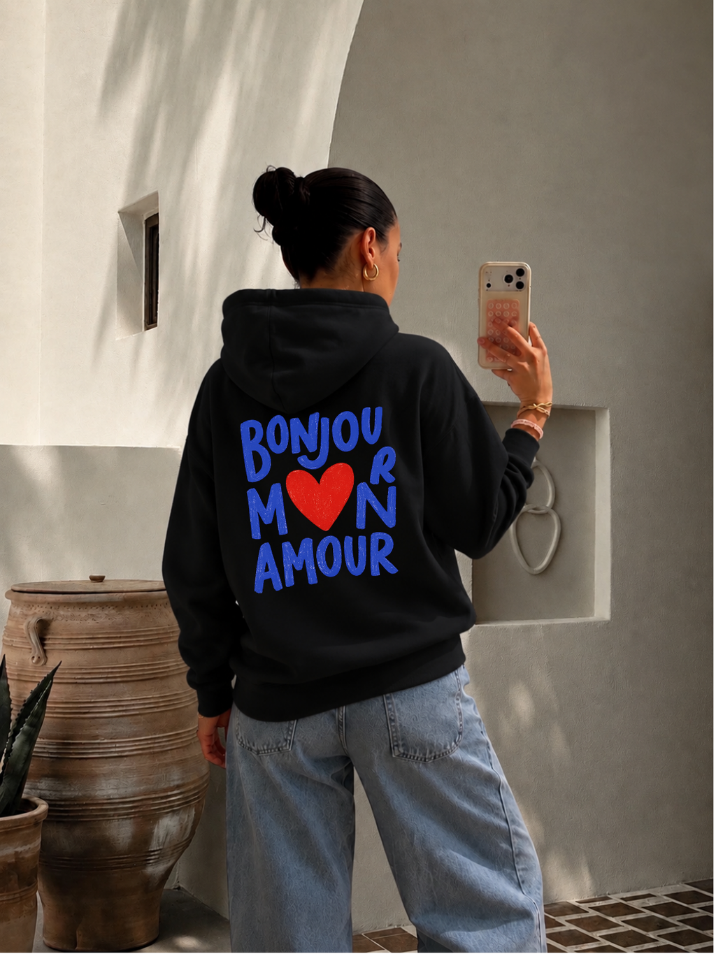 Sweat shirt - Bonjour m❤️n Amour
