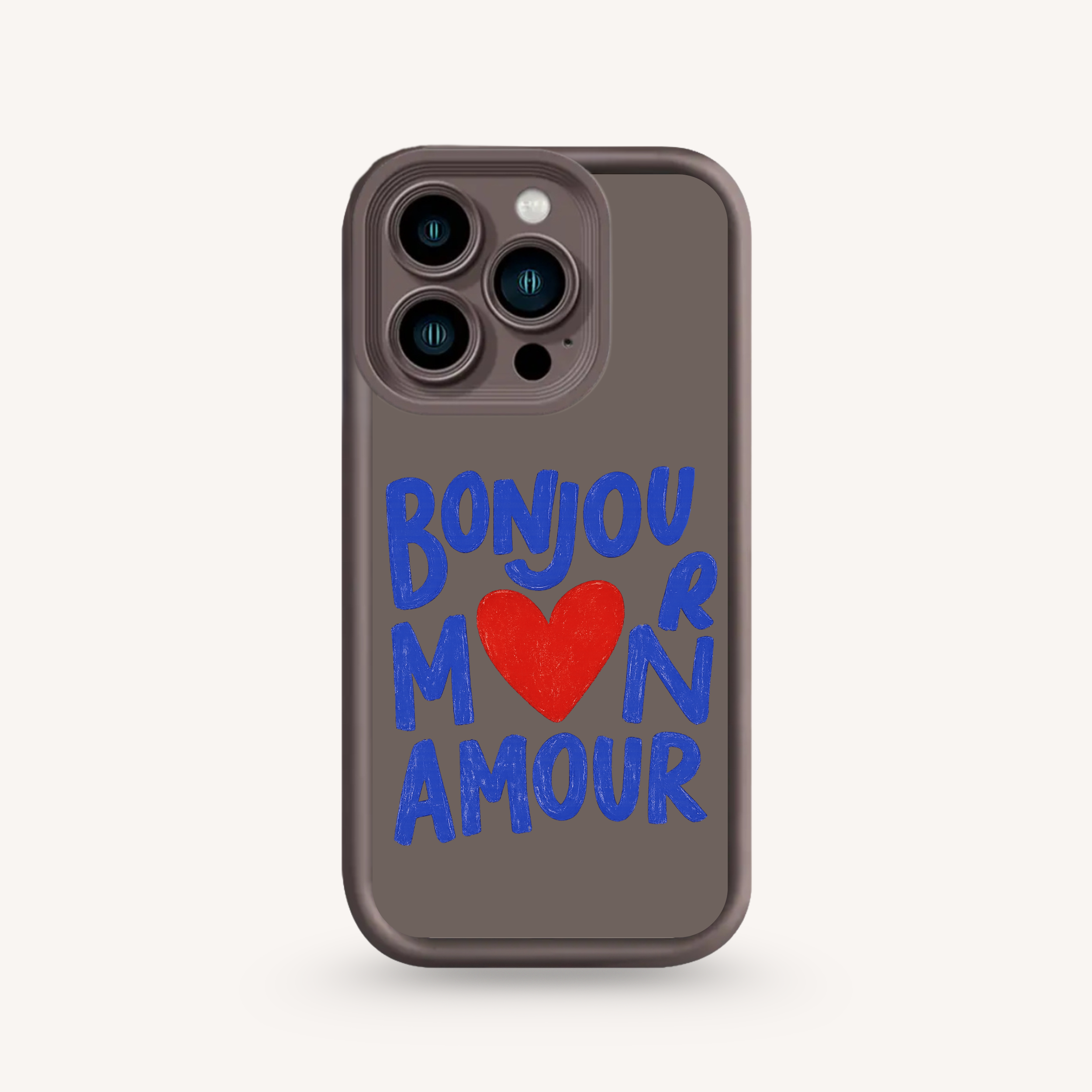 Coque Iphone - Bonjour m❤️n Amour