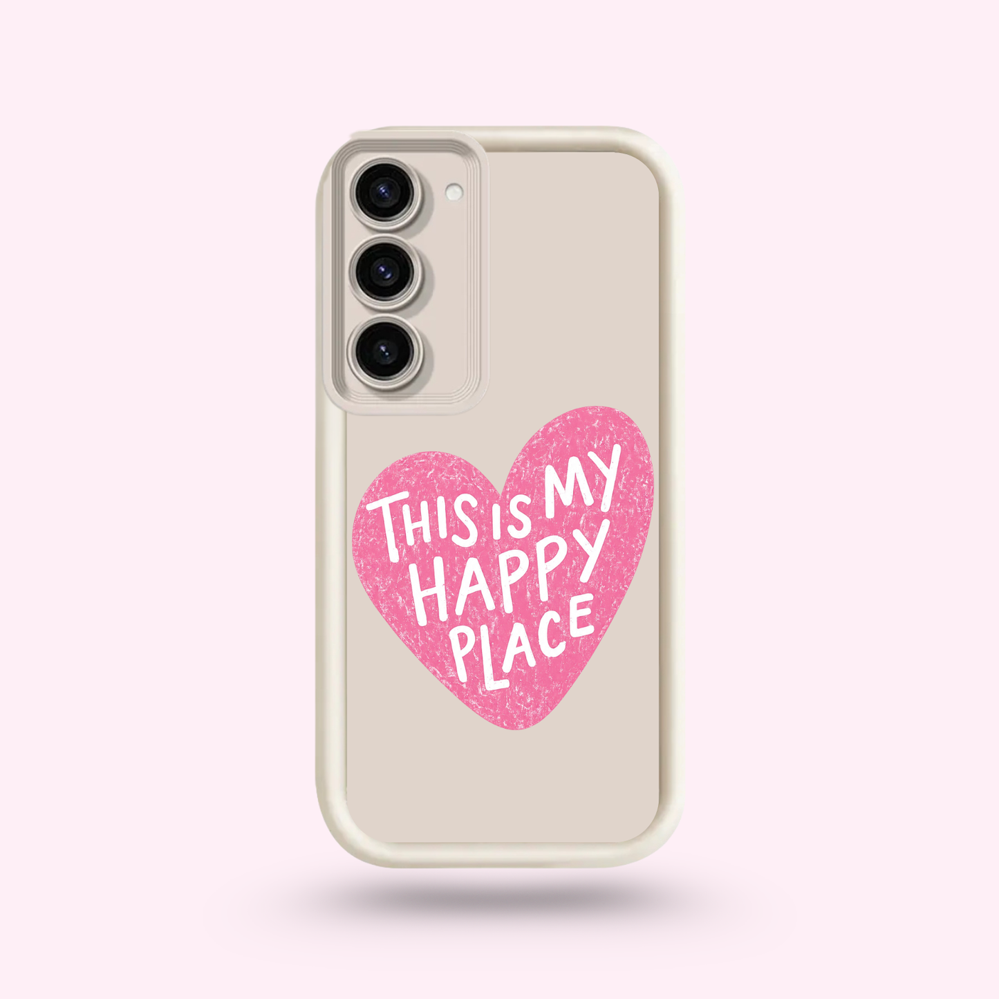 Coque Samsung - Happy Place Pink 🌸