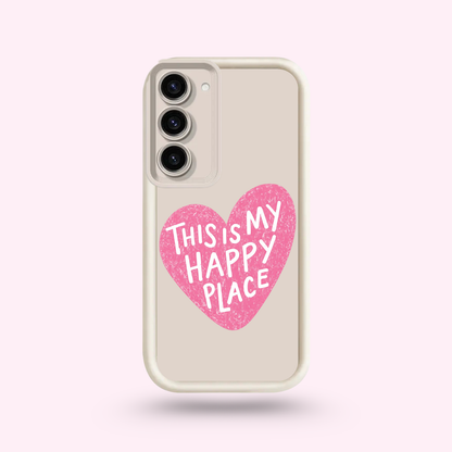 Coque Samsung - Happy Place Pink 🌸
