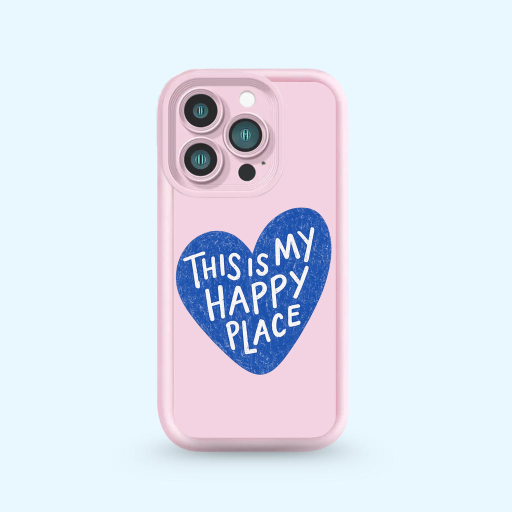 Coque Iphone - Happy Place Blue 🐋