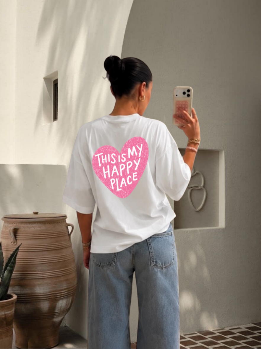 T-shirt - Happy Place Pink 🩷
