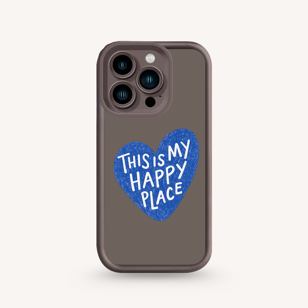 Coque Iphone - Happy Place Blue 🐋