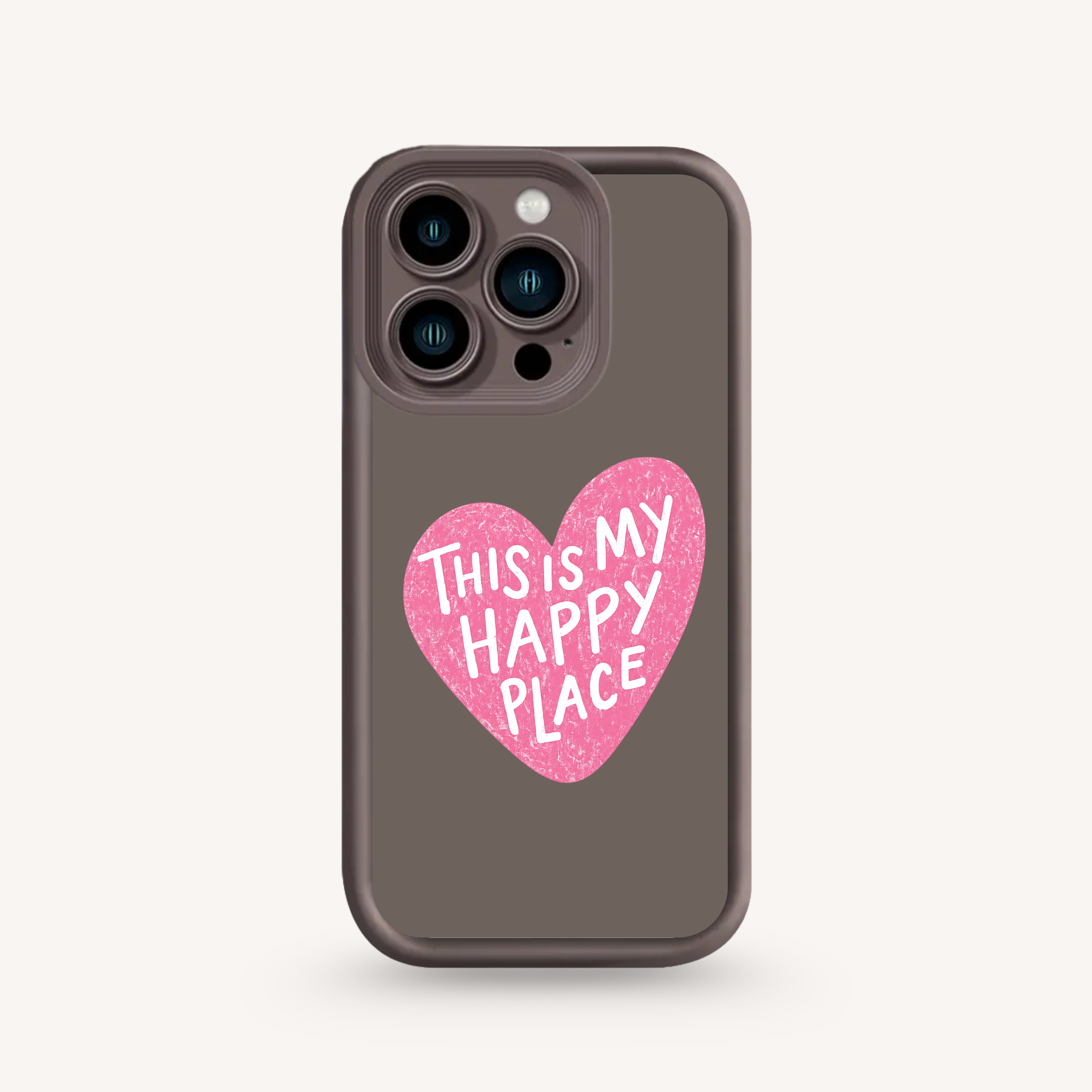 Coque Iphone - Happy Place Pink 🌸