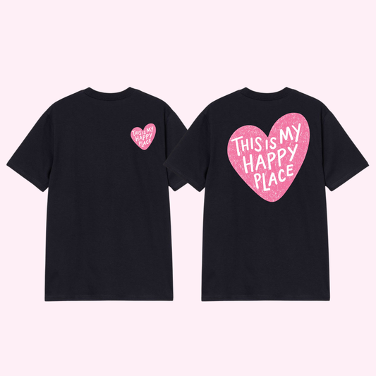 T-shirt - Happy Place Pink 🌸