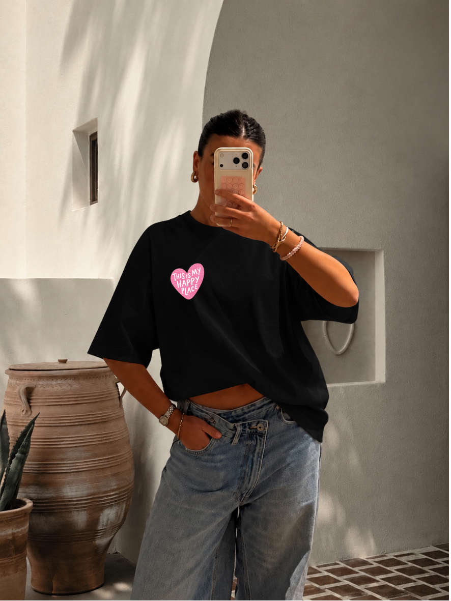 T-shirt - Happy Place Pink 🩷