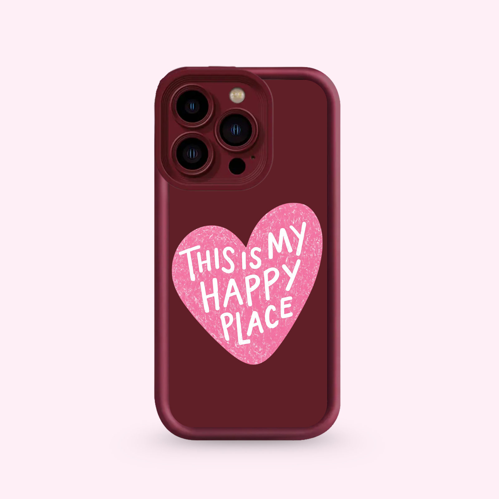 Coque Iphone - Happy Place Pink 🌸