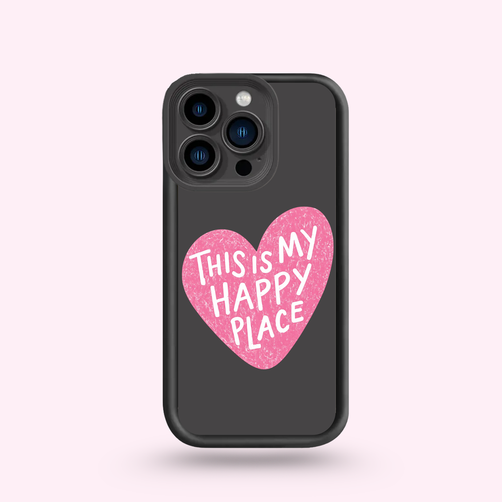 Coque Iphone - Happy Place Pink 🌸
