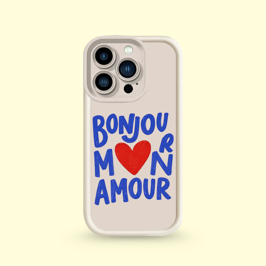 Coque Iphone - Bonjour m❤️n Amour