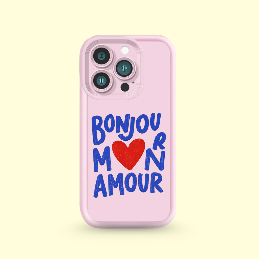 Coque Iphone - Bonjour m❤️n Amour