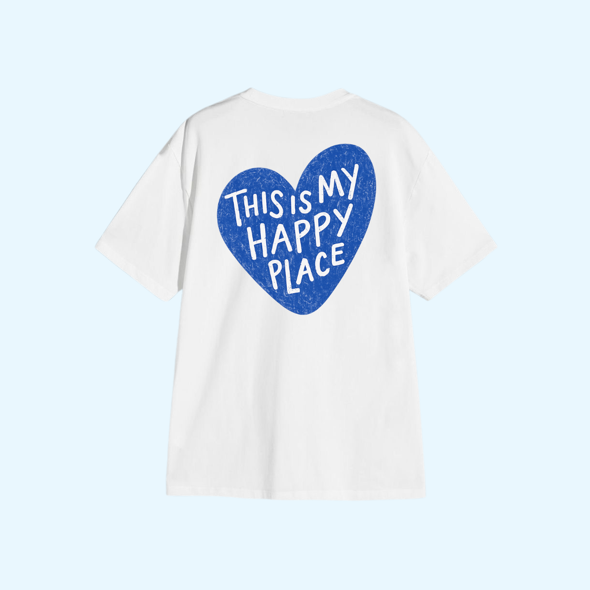 T-shirt - Happy Place Blue 🐋