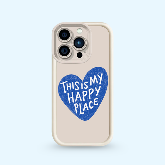 Coque Iphone - Happy Place Blue 🐋