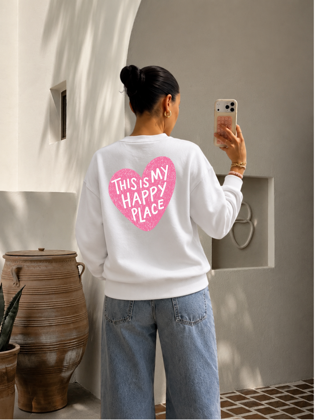 Sweat - Happy Place Pink 🩷