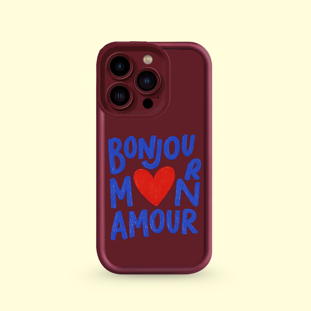 Coque Iphone - Bonjour m❤️n Amour