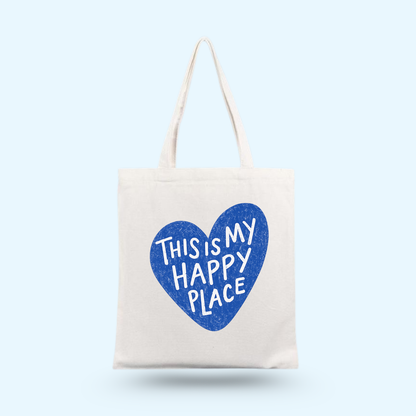 Tote Bag - Happy Place Blue 🐋