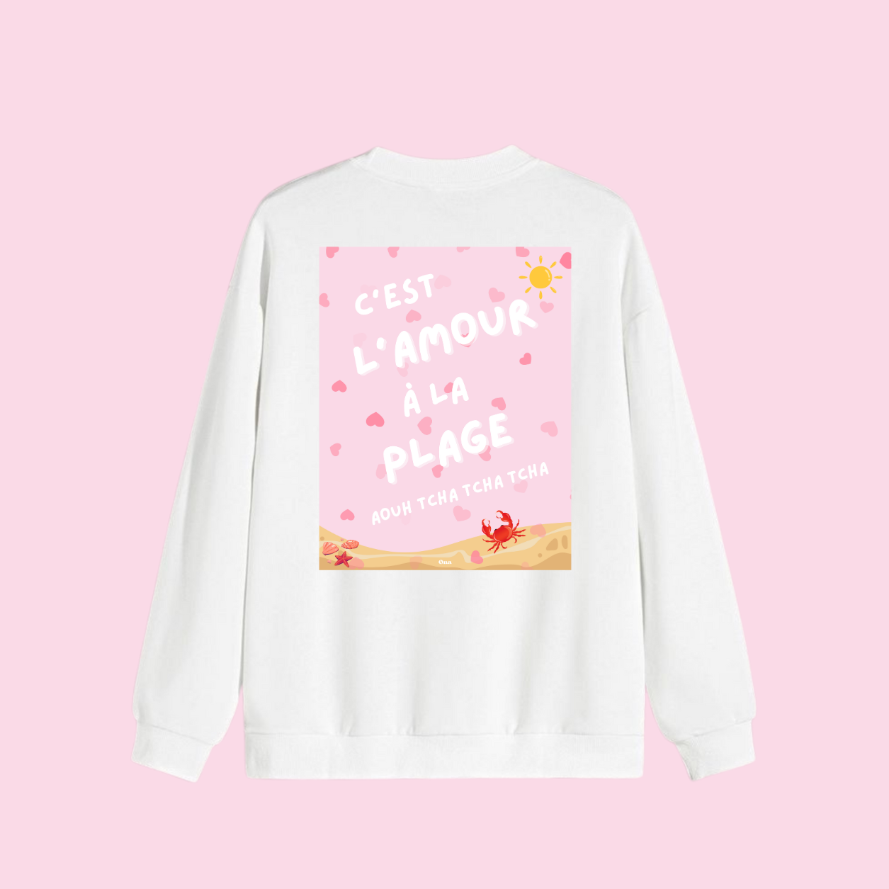 Sweat shirt - Amour à la plage 💕