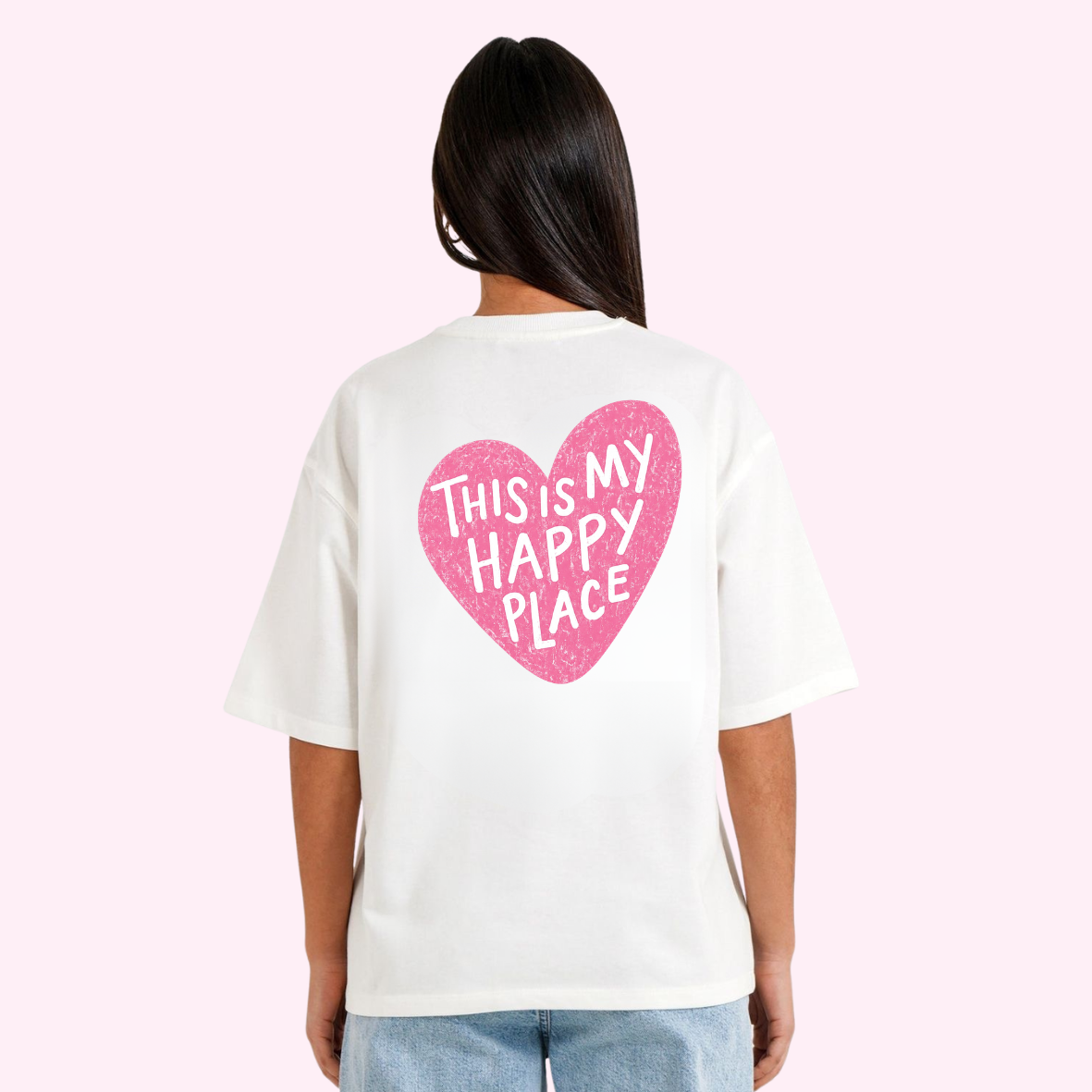 T-shirt - Happy Place Pink 🌸