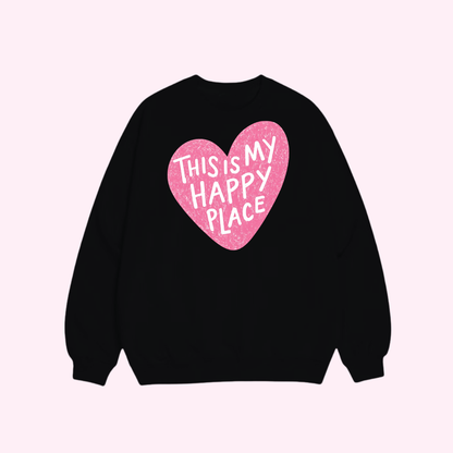 Sweat shirt - Happy Place Pink 🌸